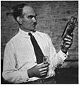 Lee De Forest with Audion tubes