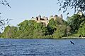 Linlithgow Palace from Linlithgow Loch looking east