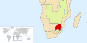 Location of Transvaal