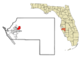 Manatee County Florida Incorporated and Unincorporated areas Ellenton Highlighted