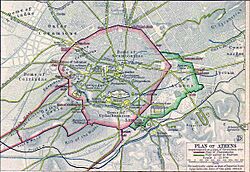 Map of Athens 200 AD, William Shepherd