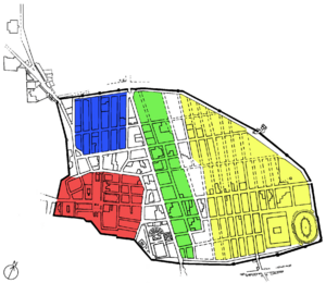 Map of setteling phases of Pompeii