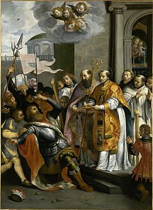 Marten Pepijn - Saint Bernard and the Duke of Aquitaine