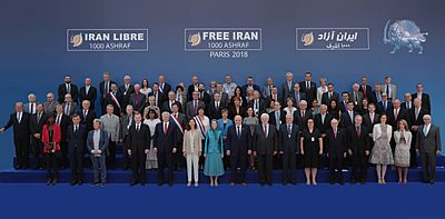 Maryam Rajavi with Free Iran gathering, 2018