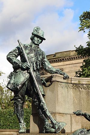 Musketeer statue, King's Liverpool Regiment monument