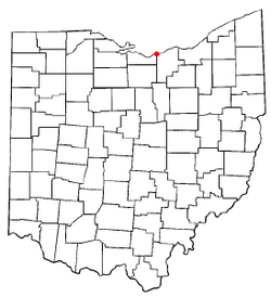 Location of Vermilion, Ohio