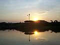 Pôr do sol no Parque Ipanema, Ipatinga MG