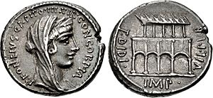 P. Fonteius Capito, denarius, 55 BC, RRC 429-2a
