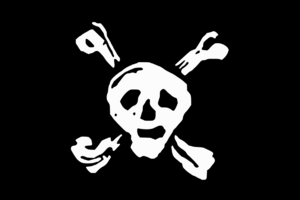 Pirate Flag of Stede Bonnet (alternate)