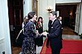 President Ronald Reagan greeting Lynda Carter