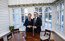 Prime Minister Petteri Orpo and Swedish Prime Minister Ulf Kristersson in Helsinki on 27 November 2023 - 4