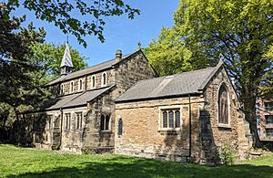 Priory Church of St. Anthony, Lenton as viewed from Old Church Street.jpg
