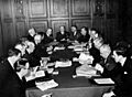 Canadian Delegation to the United Nations seated around conference table