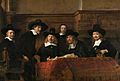 Rembrandt - De Staalmeesters- het college van staalmeesters (waardijns) van het Amsterdamse lakenbereidersgilde - Google Art Project
