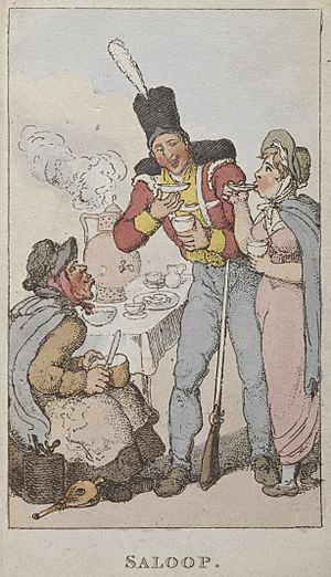 Saloop - Rowlandson's characteristic Sketches of the Lower Orders (1820) - BL