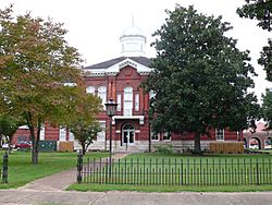 The Sumter County Courthouse in Livingston, Alabama