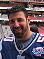 Super Bowl 2008 - XLII with Mike Vrabel (cropped)