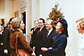 Thatcher greets daughter Carol with Carters 1979