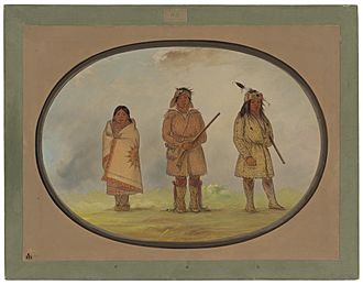 Three Delaware Indians C17334