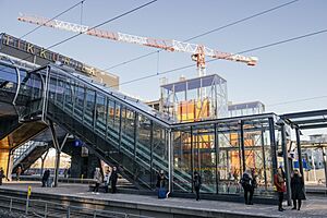 Tikkurila railway station in Vantaa, Finland in March 2017