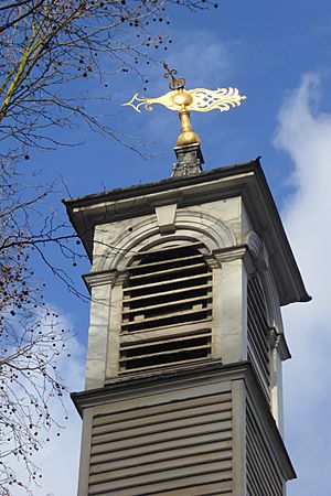 Tower and Weather Vane on St Botolph's Aldersgate
