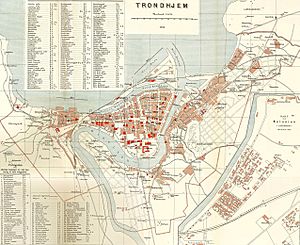 Trondheim map 1898