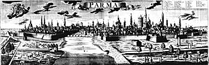 Veduta di Parma nel 1700
