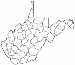 Location of Mount Gay-Shamrock, West Virginia