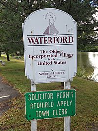 Village of Waterford gateway sign