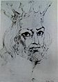 William Blake - King John, Butlin 731 c 1819-20 248x170mm - F Bailey Vanderhoef Jr - Ojai California