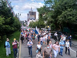 Митинг в Хабаровске 8 августа 2020 5