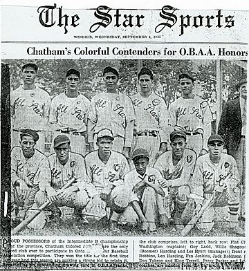1935 Chatham Coloured All-Stars
