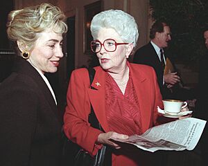 Ann Richards and First Lady Clinton