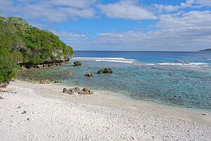 Avatele Beach, looking southwest