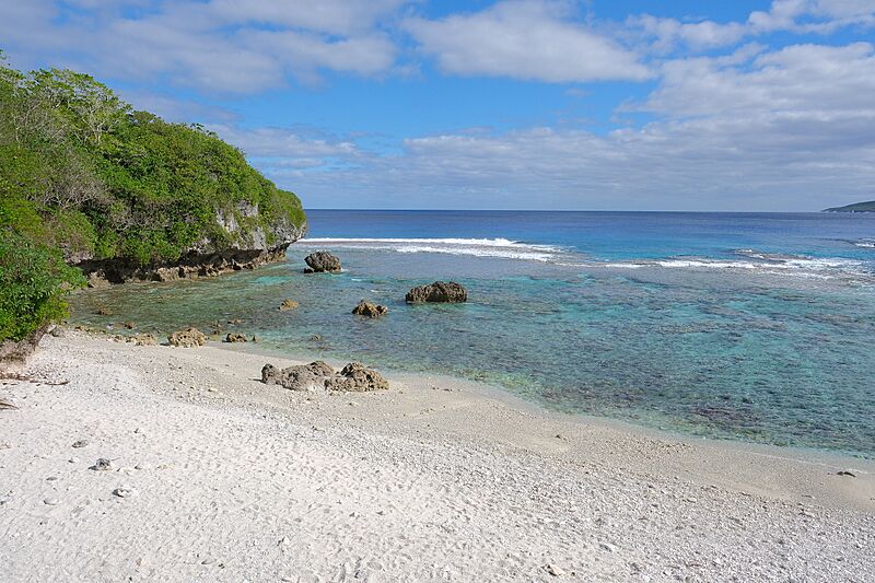 Avatele Beach, looking southwest