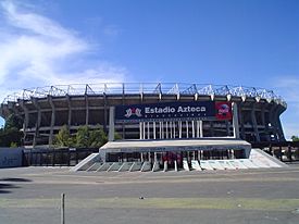 Outside part of the stadium