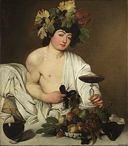 Baco, por Caravaggio