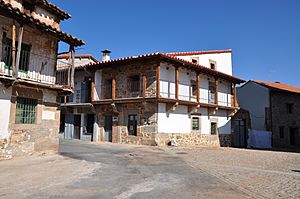 Traditional houses in Becedas, Ávila