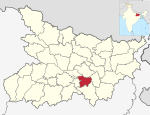 Bihar district location map Lakhisarai.svg