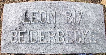 Bix Beiderbecke grave