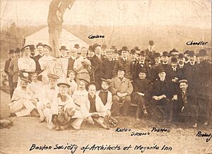 Boston Society of Architects at Wayside Inn, c. 1908