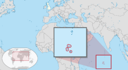 Location of British Indian Ocean Territory