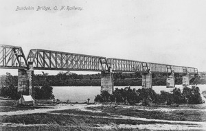 Burdekin River railway bridge, circa 1910