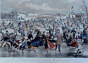 Charles R. Parsons, "Central-Park, Winter- The Skating Pond"