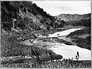 Historic picture where rivers converge in Mayagüecillo (c. 1898)