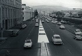Cumberland Street New One Way System 1968 Dunedin