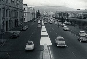 Cumberland Street New One Way System 1968 Dunedin