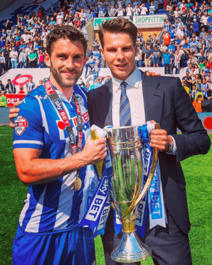 David Sharpe and Will Grigg League One Trophy