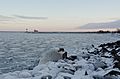 Duluth Harbor Entrance in February (25632302346)