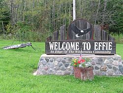 Giant mosquito (and welcome sign) welcomes travelers to Effie